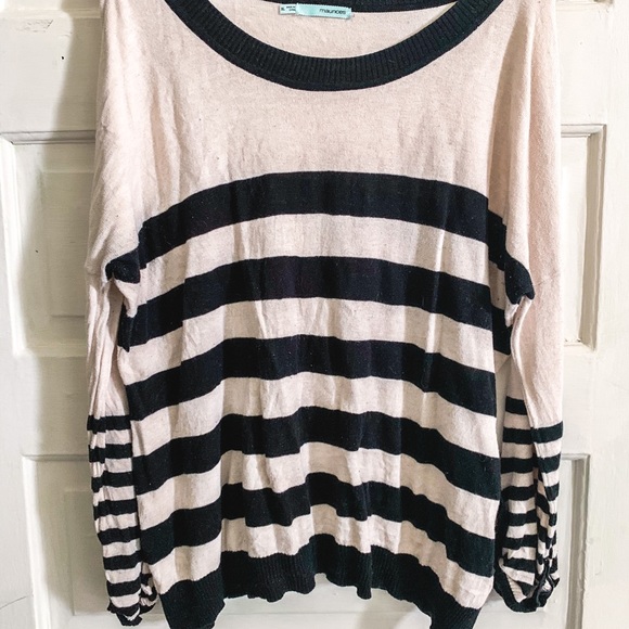 Striped oversized sweater - Picture 1 of 4